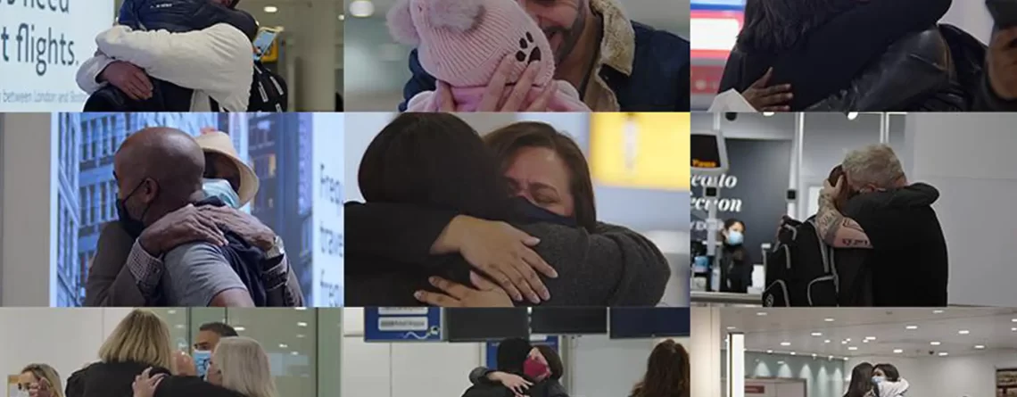 La puerta de llegadas del aeropuerto de Heathrow